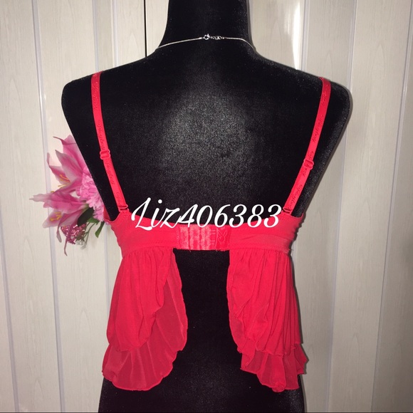 Y2K Playboy Lingerie top with rhinestones … - Picture 3 of 9